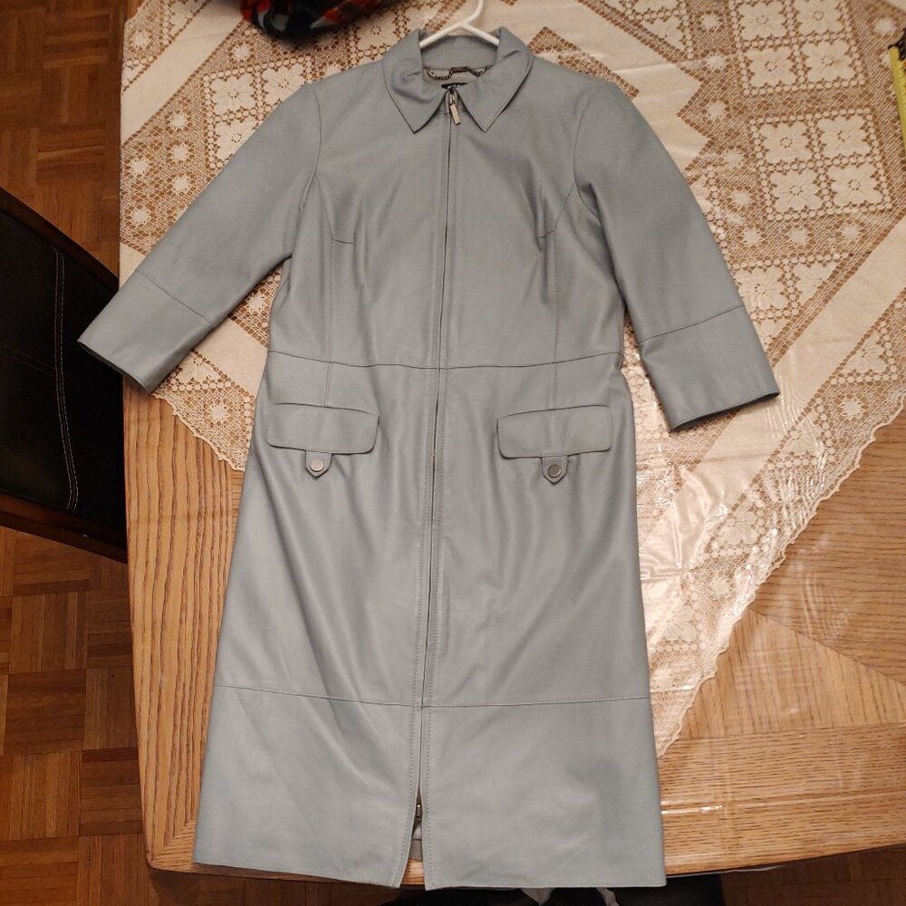 Worth New York leather coat sz6